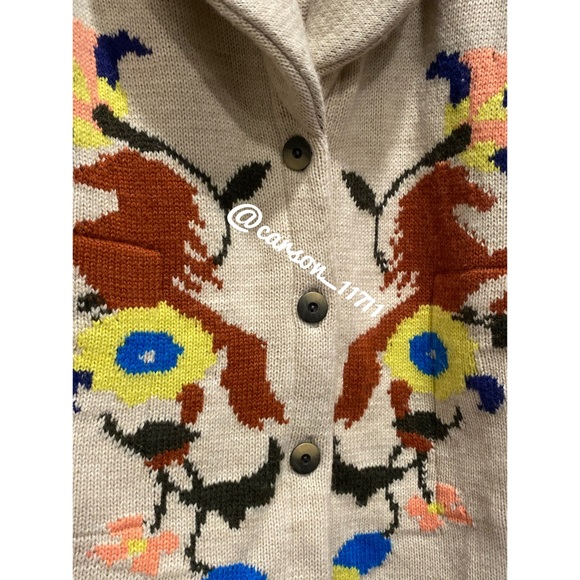 RARE NEW Anthropologie Caballos Sweater Cardigan S by Adomartins - Picture 7 of 11